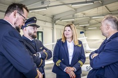 Nowy hangar Akademickiego Ośrodka Szybowcowego w Bezmiechowej