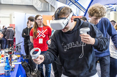 Stoisko Politechniki Rzeszowskiej na targach Edu Salon,