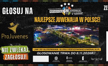 Rzeszowskie Juwenalia 2026 ponownie walczą o tytuł najlepszych w Polsce. Pomóż zdobyć piątą statuetkę!